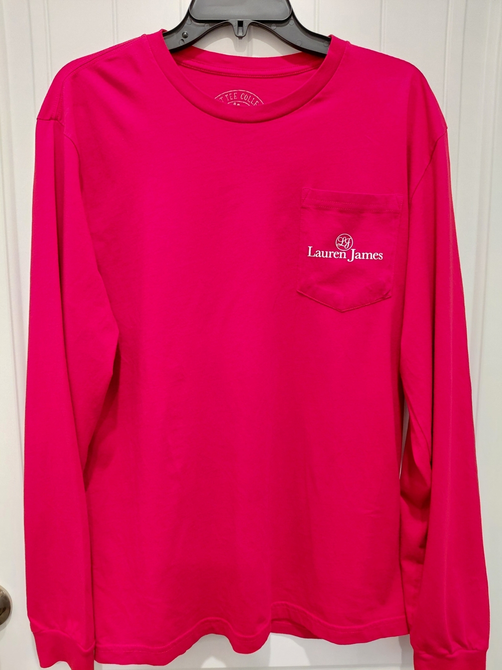 Lauren James RED Long Sleeve Tee with Pocket
